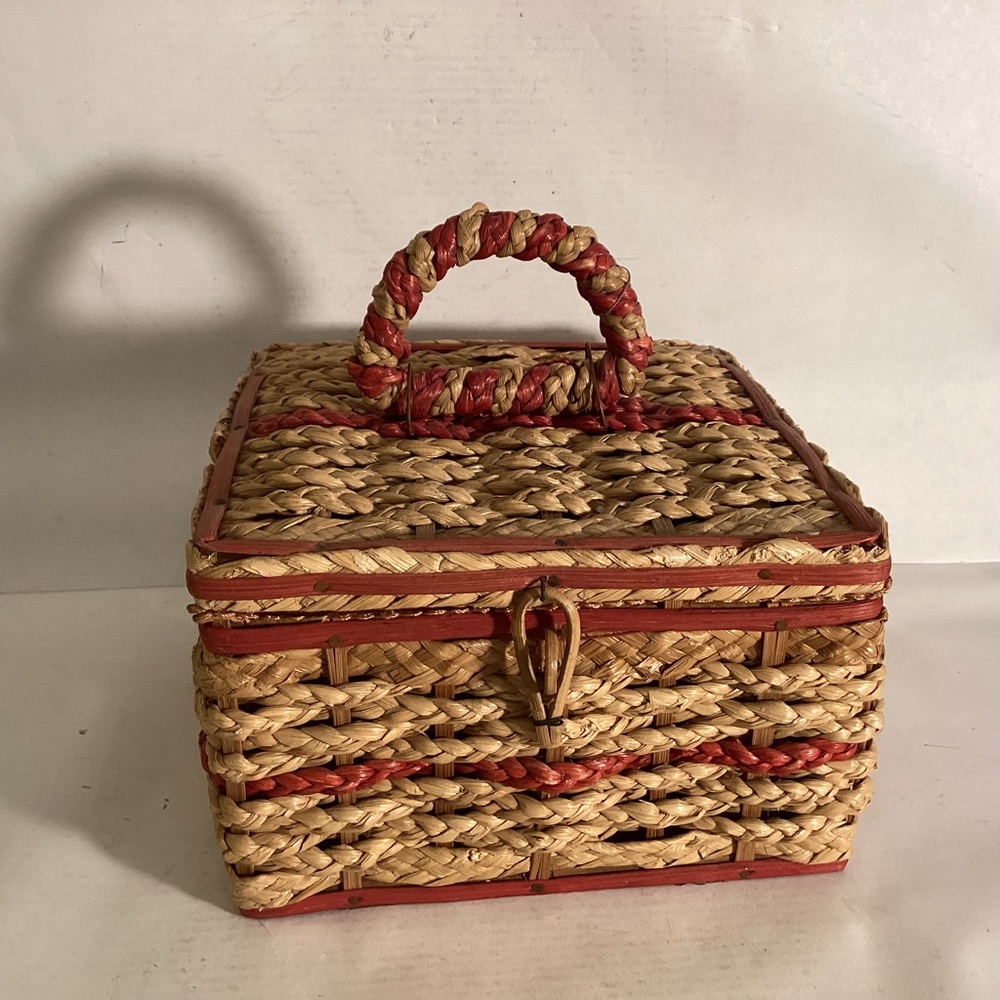 Vintage sewing basket